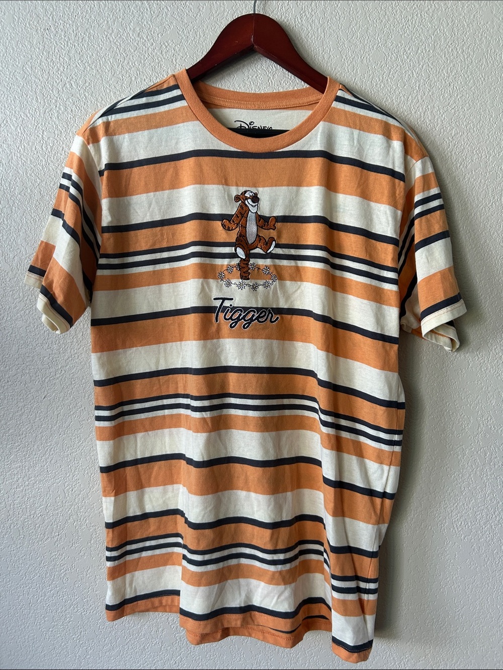 Disney Tigger Striped Short-Sleeve Tee - Sz M